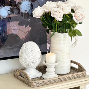 Carved Wooden Candle Holder view 4