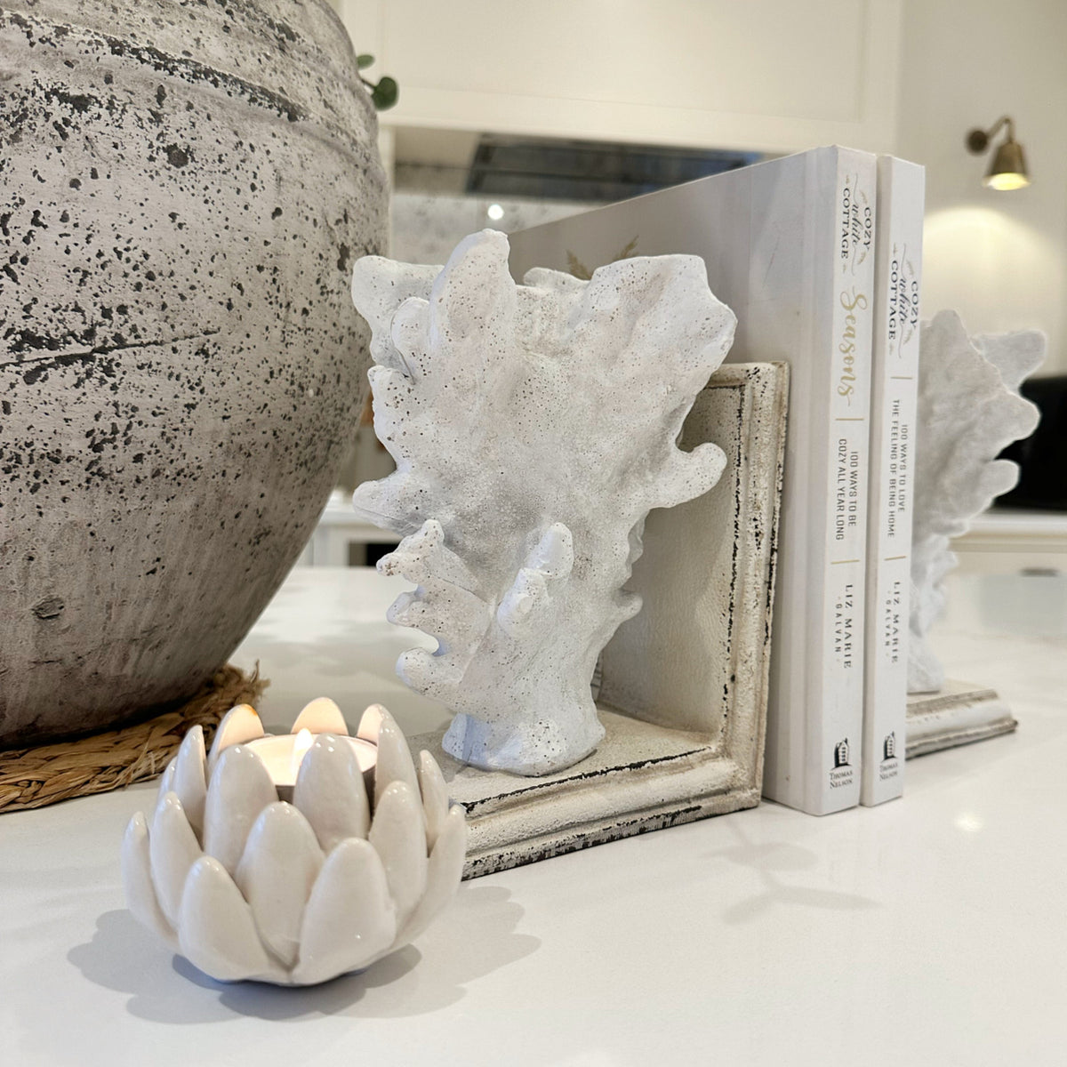 Coral Bookends