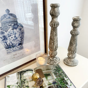 Grey Stone Candlestick view 2