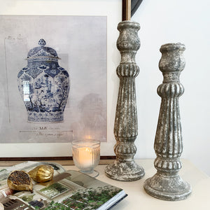 Grey Stone Candlestick view 1