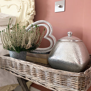 Silver Hammered Jar view 4