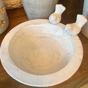 Round Stone Bird Bath view 4
