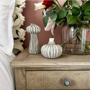Glazed Ridged Candlestick view 1