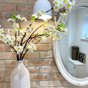 White Cherry Blossom Spray view 3