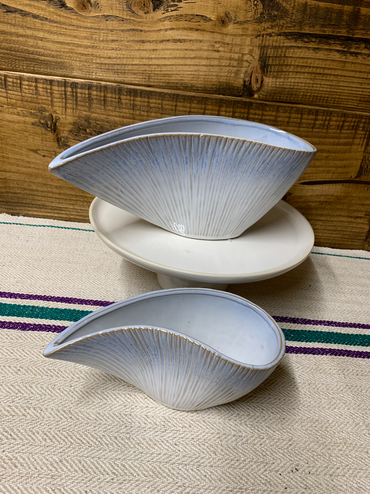Blue Ombré Shell Bowl