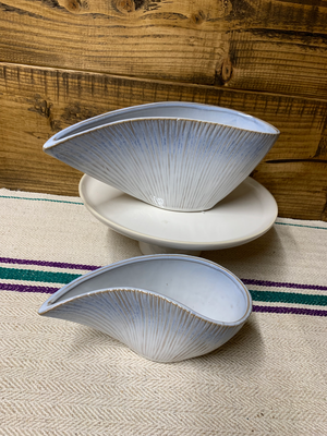 Blue Ombré Shell Bowl view 1