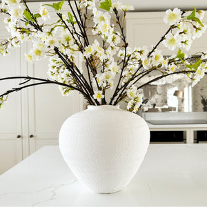 White Cherry Blossom Spray view 2