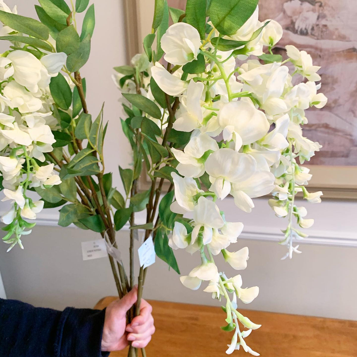 Tall Faux Wisteria Stem