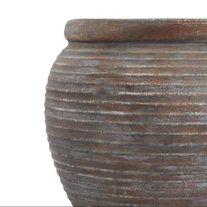 Athena Brown Rimmed Plant Pot view 4