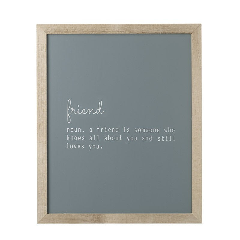 'Friend' Quote in Frame