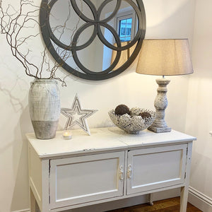 Rustic stone lamp view 3