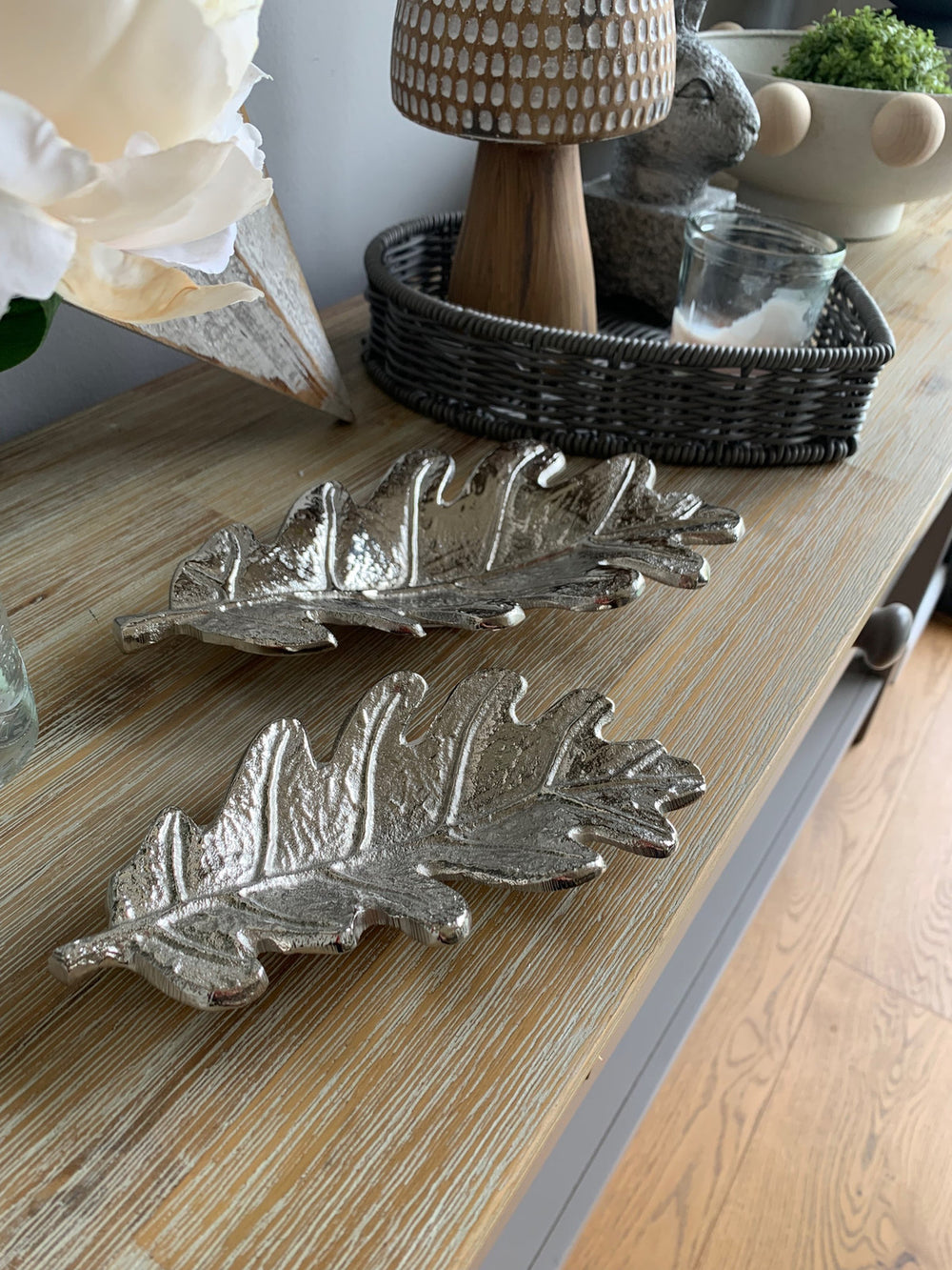 Oak Leaf Trinket Dish - Set of 2
