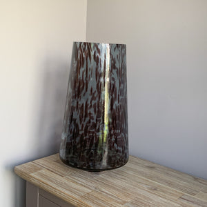 Black Dappled Tapered Vase view 2