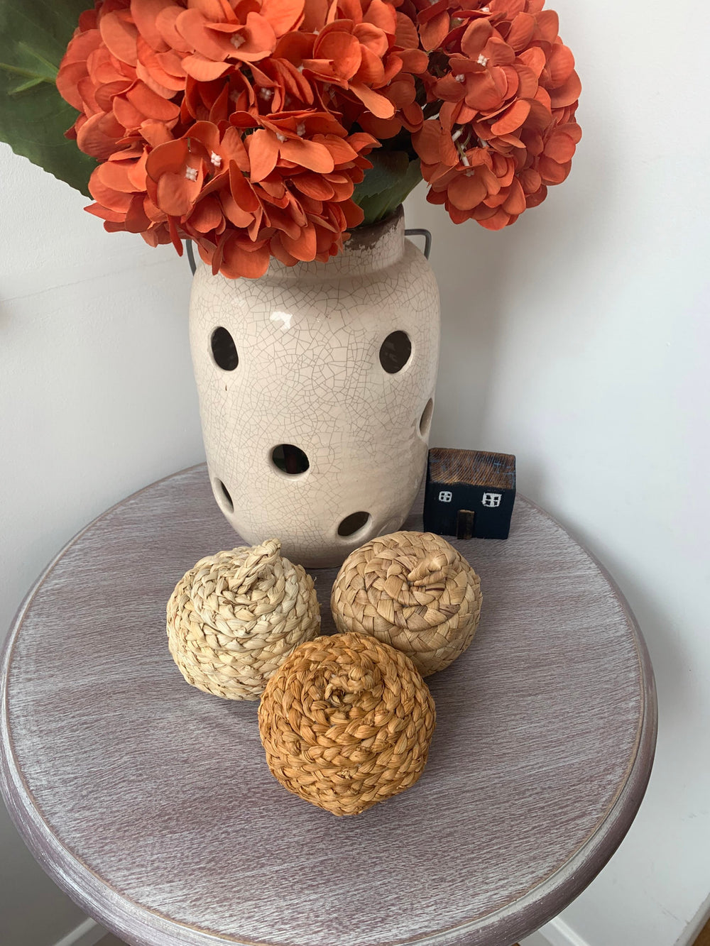 Straw Pumpkins