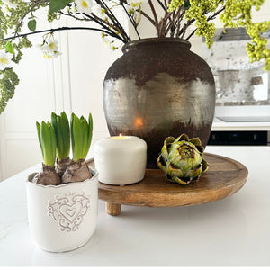 Embossed Heart Plant Pot view 2