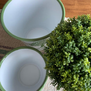 Enamel Plant Pot Trio view 3
