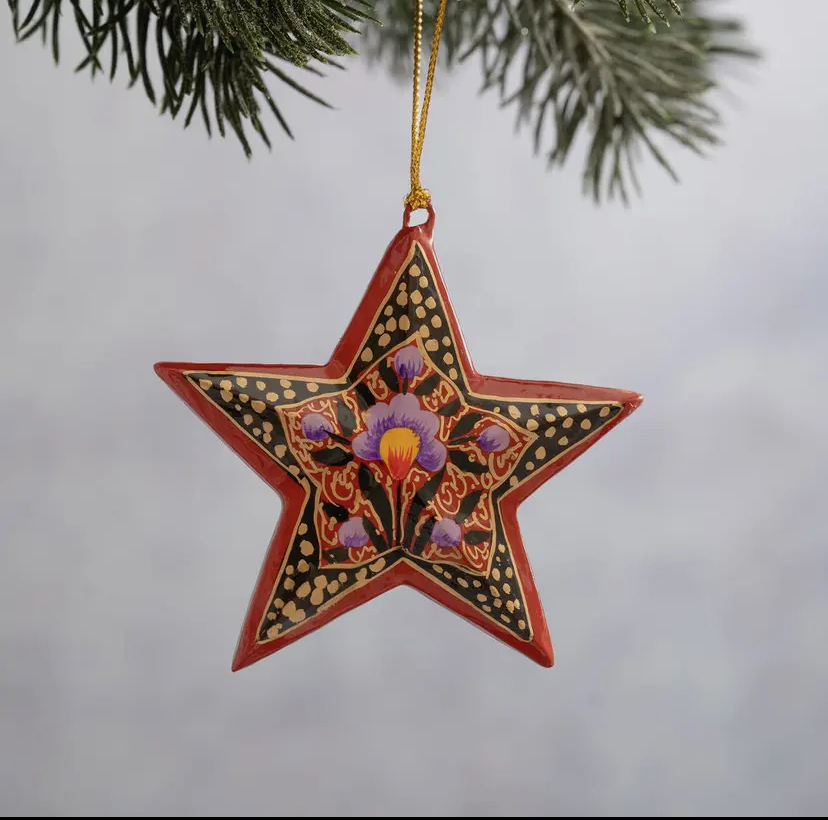Red Mini Star Hanging Decoration