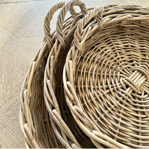 Round Kubu Rattan Tray - XL view 2