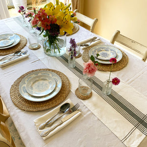 Grey Striped Table Runner view 6