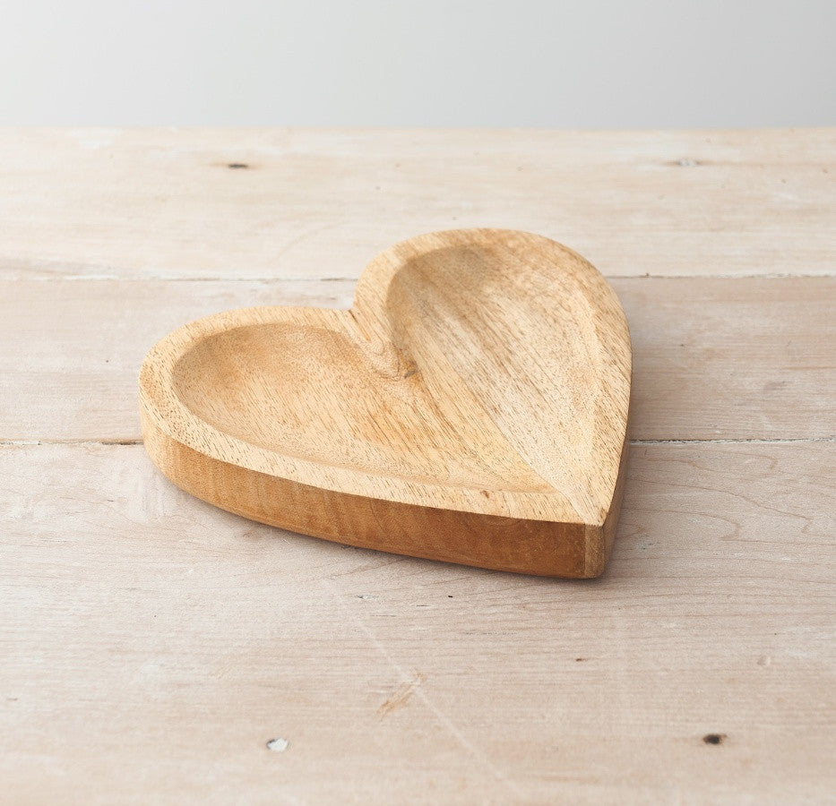 Natural Wooden Heart - Small