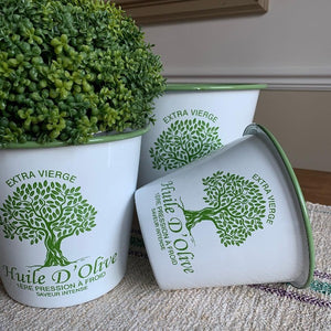 Enamel Plant Pot Trio view 2